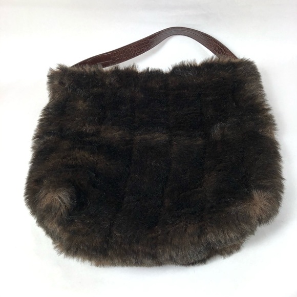 Bath and Body Works Women’s Faux Fur Shoulder Bag - Picture 1 of 11